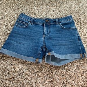 Blue jean shorts